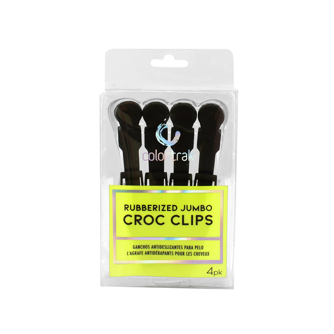 4PK CROC CLIPS BLK